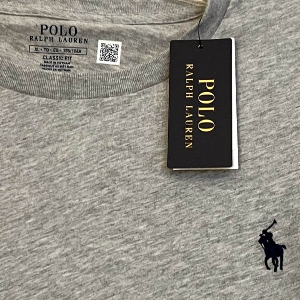 Polo Ralph Lauren Men's Classic Fit Crew Neck Shirt, NWT, Grey, XL